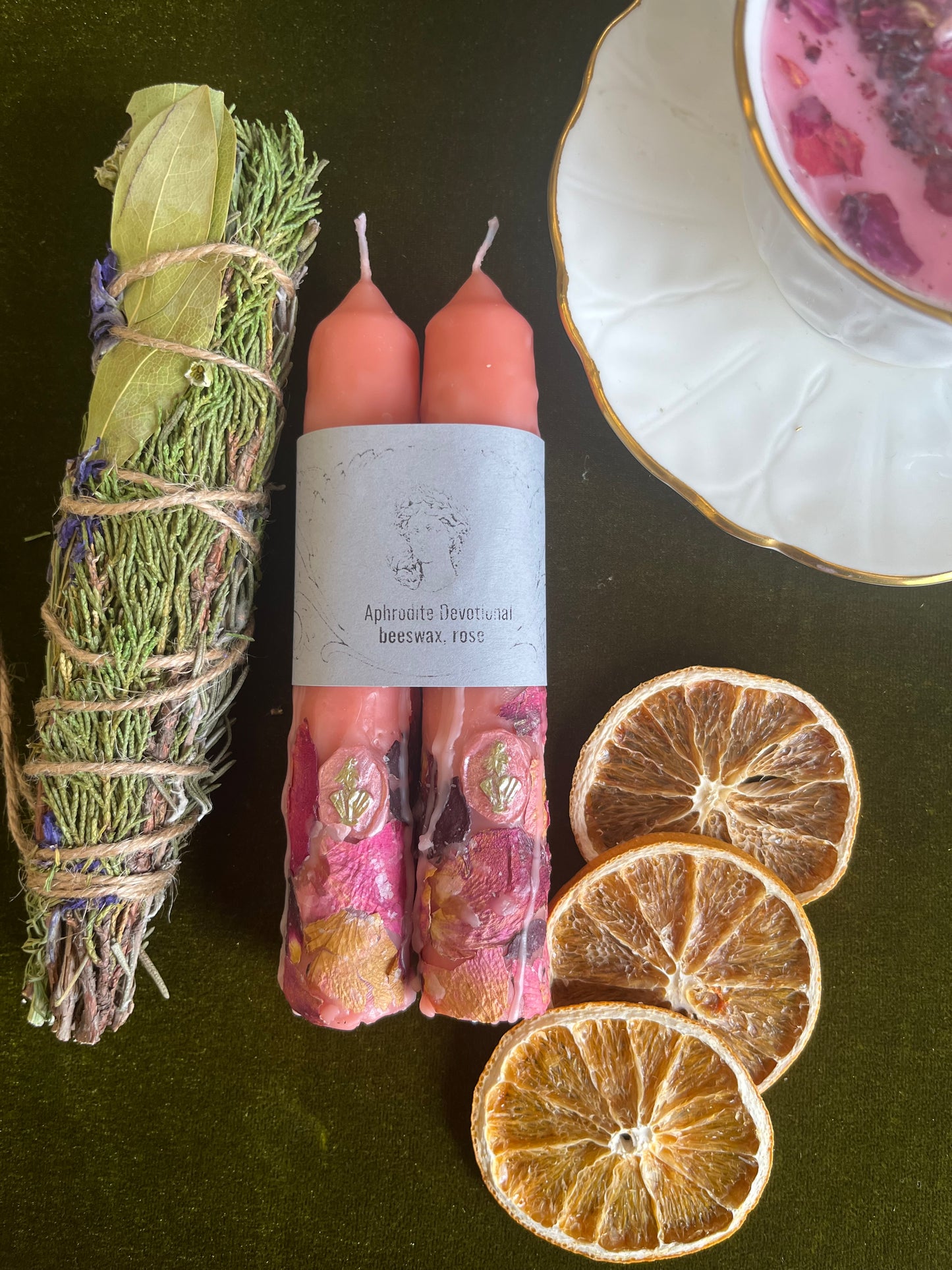 Aphrodite Devotional Candles - Set of 2