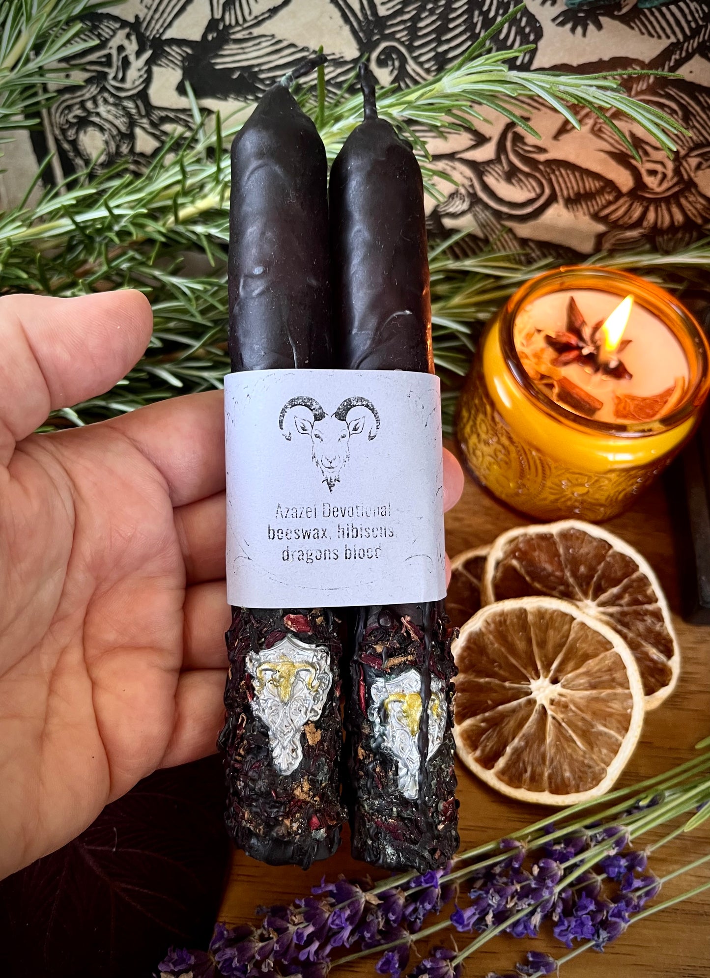 Lord Azazel Candles - Set of 2