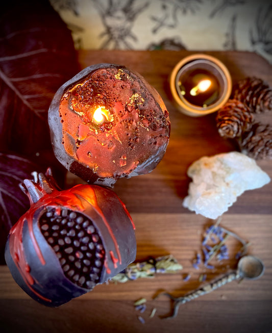 Persephone’s Pomegranate Candle